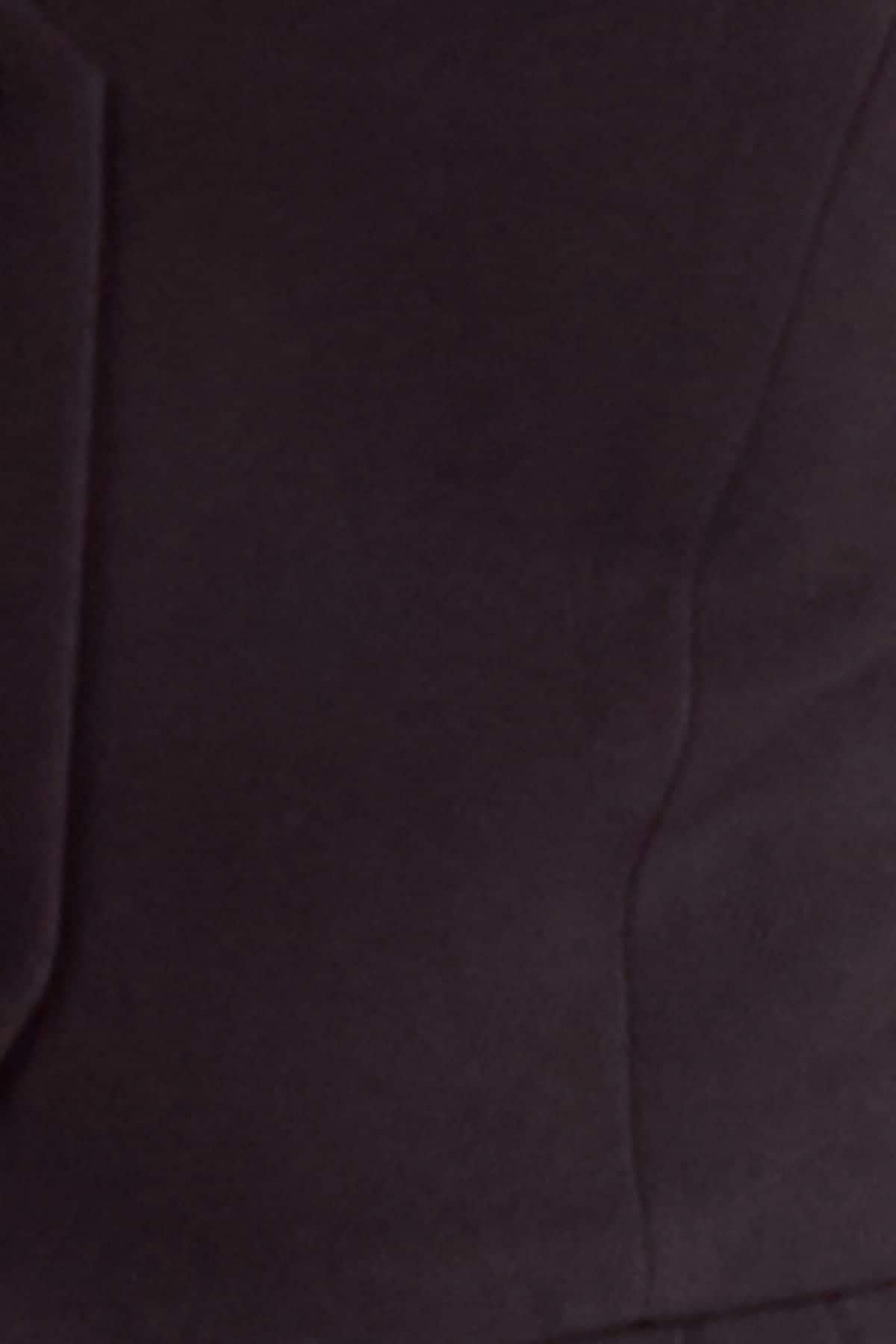 NastyGal Pleated Hem Tailored Top Black image 5