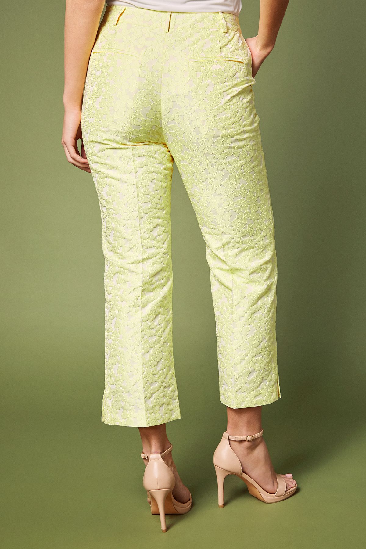 Coast Jacquard Trouser Yellow image 3