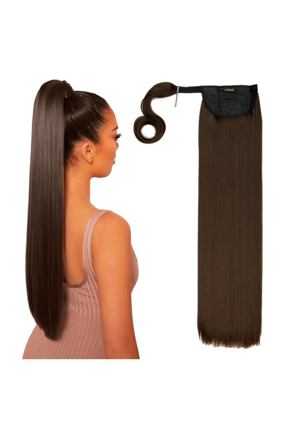 Lullabellz Grande 26" Straight Wrap Around Pony Choc Brown image 3