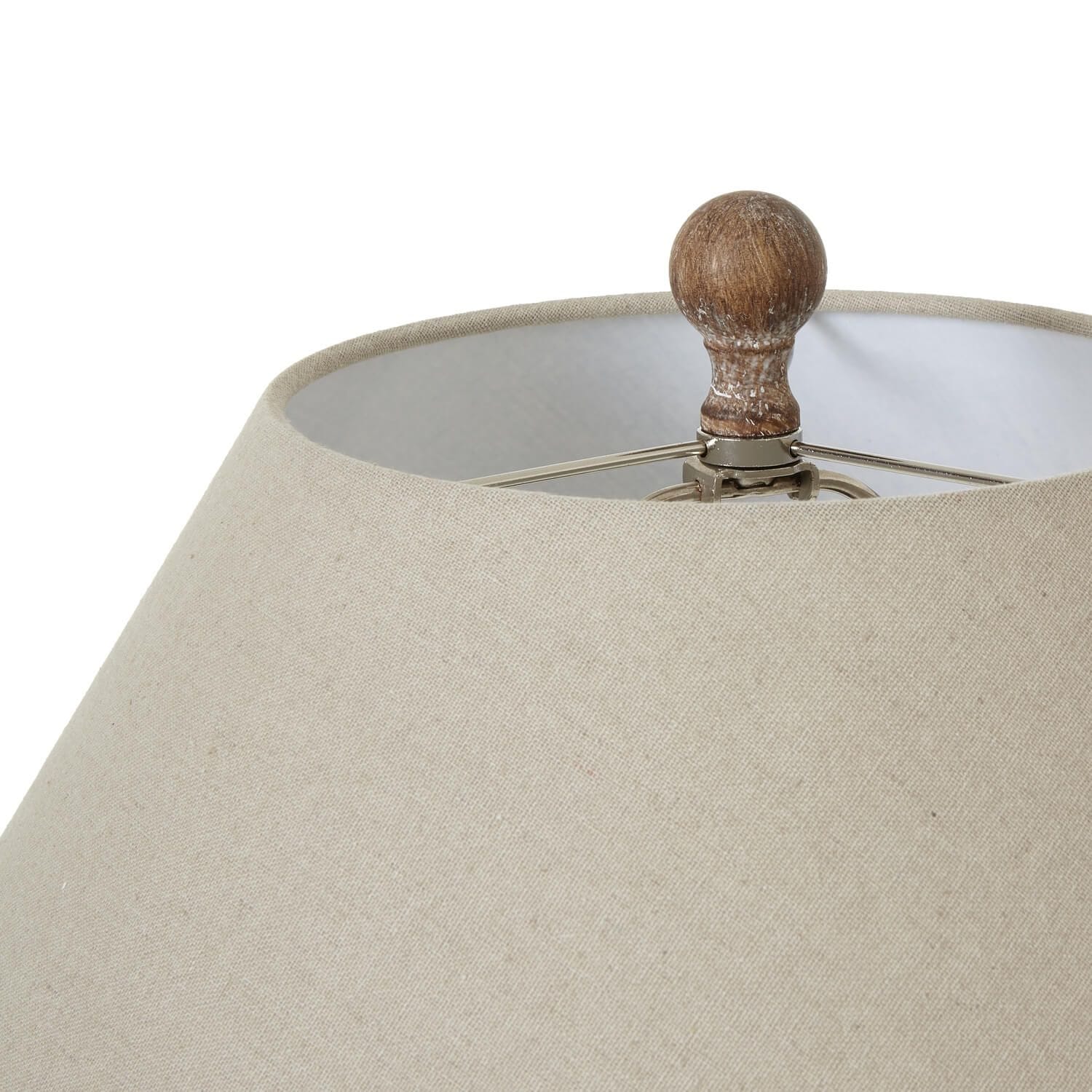 Sostter Ripple Ceramic Table Lamp with Linen Shade Earth Brown image 3