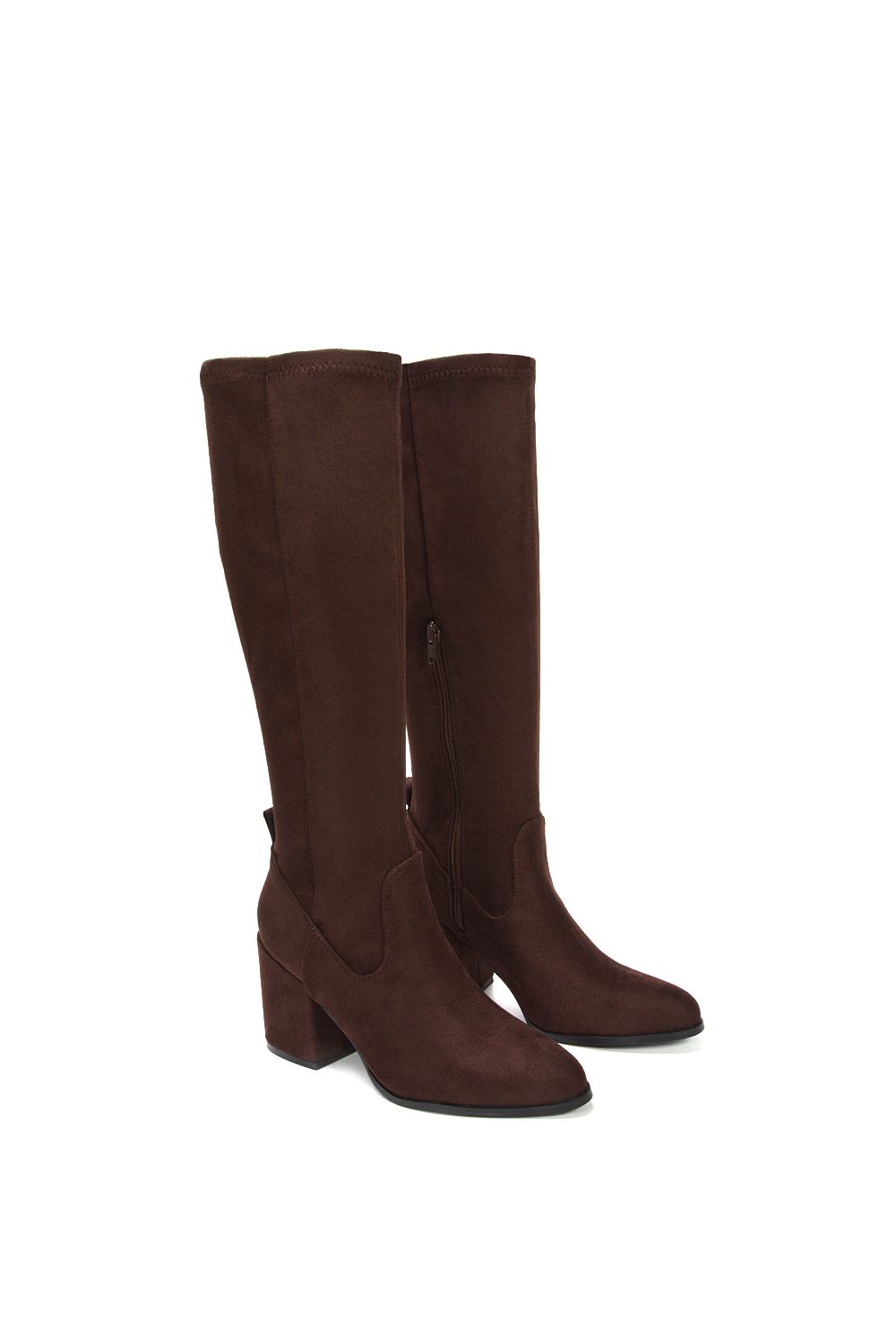 XY London 'Tatum' Knee High Block Heeled Boots image 6