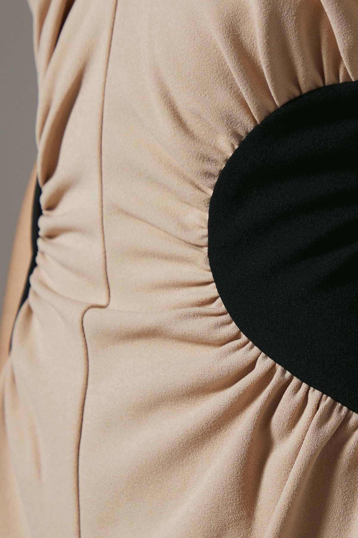 Coast Contrast Waist Midi Dress Black/nude image 5