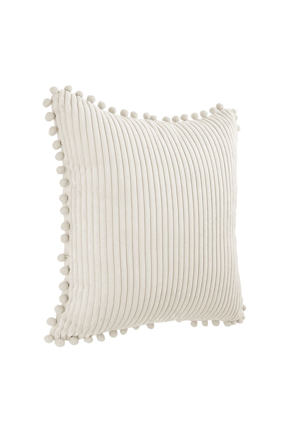 Living and Home Polyester Cushion Cover with Pom-Pom Trim image 6