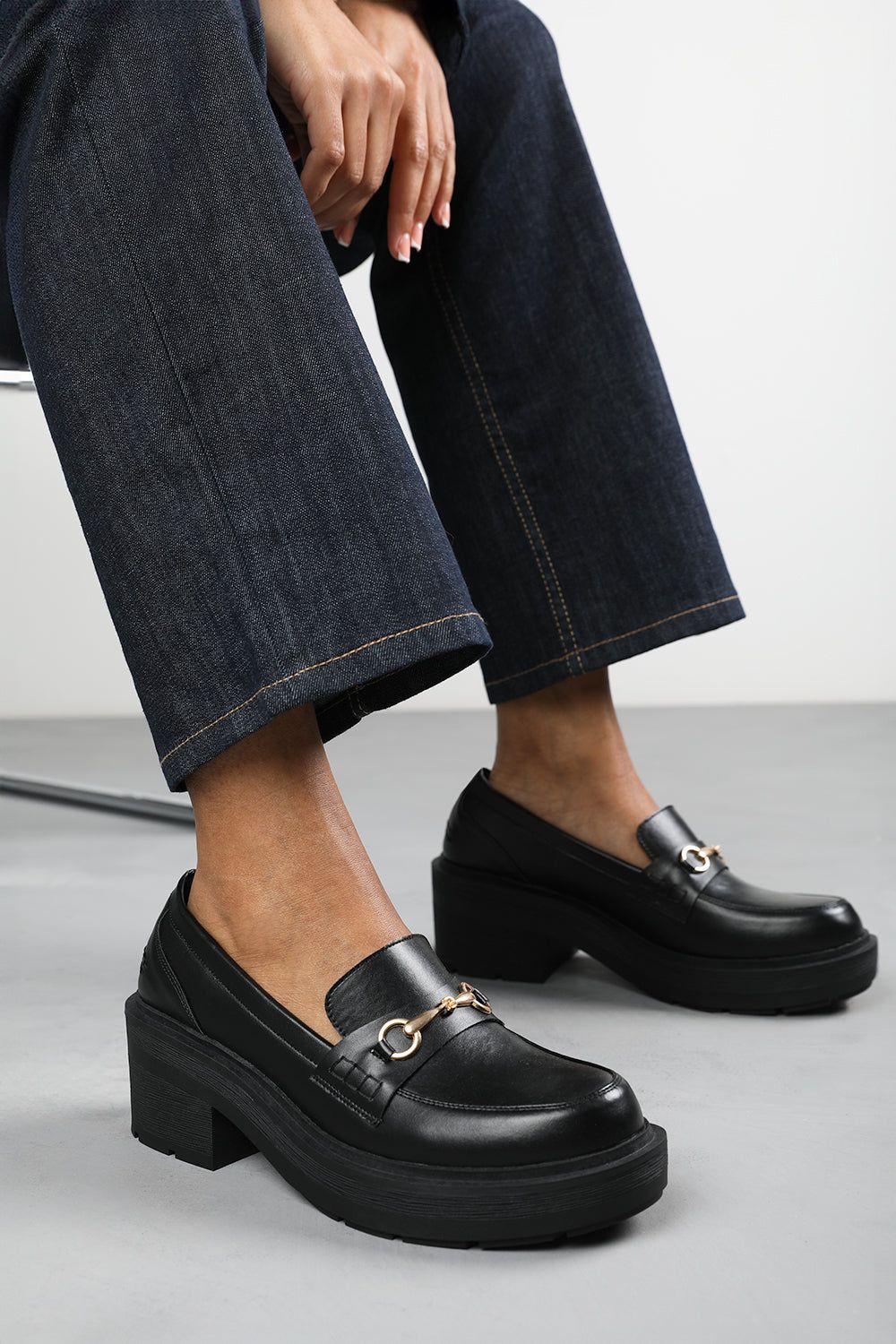 Where's That From 'Jennifer' Chunky Loafers With Metallic Accent image 5