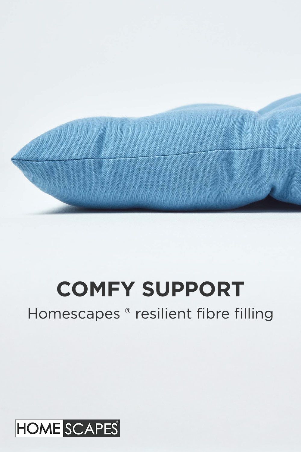 Homescapes Garden Bench Cushion Luxury 2 Seater Cotton Indoor Outdoor Pad, 108 x 42cm image 4