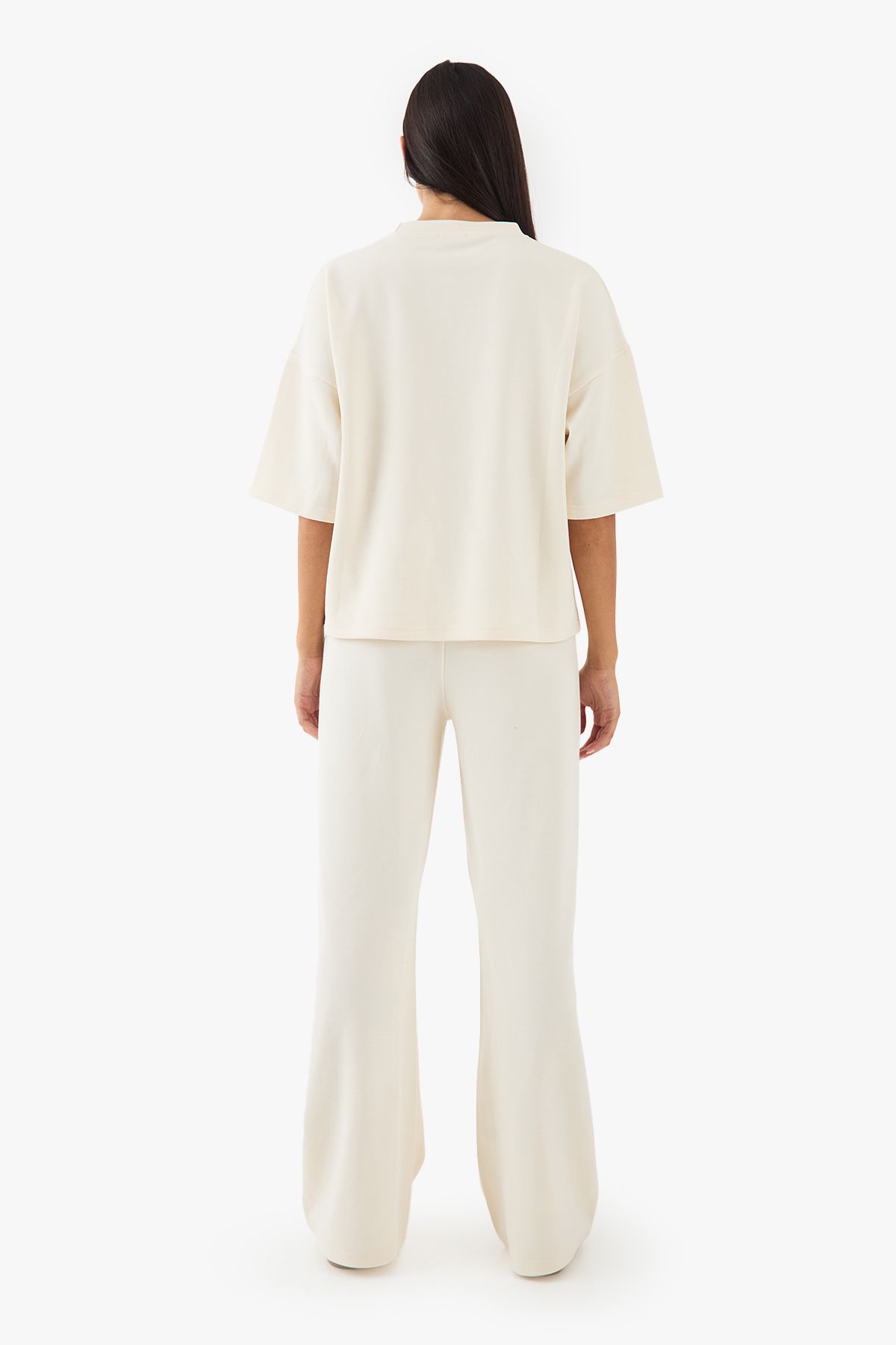 DSGN Studio DSGN Studio Heavy Weight Interlock Straight Leg Jogger Cream