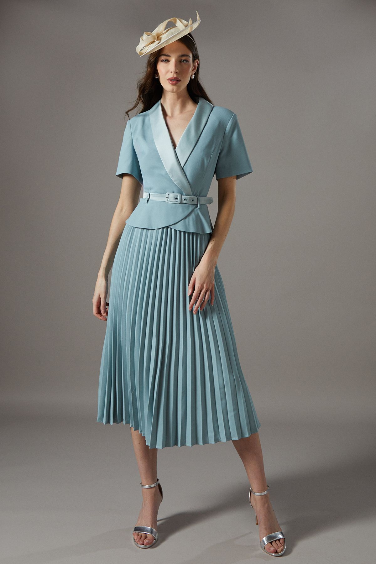 Coast 2 in 1 Dress With Pleated Skirt Mint image 1