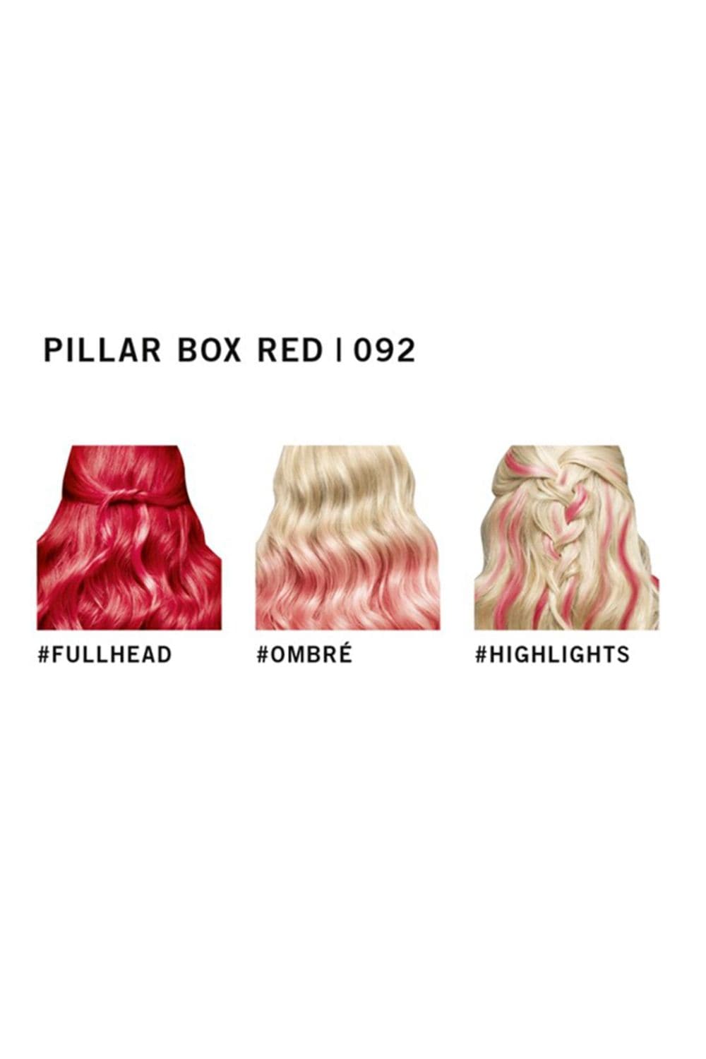 Schwarzkopf LIVE Pillar Box Red 'Hair Dye' Ultra Brights 092 3 Pack image 4