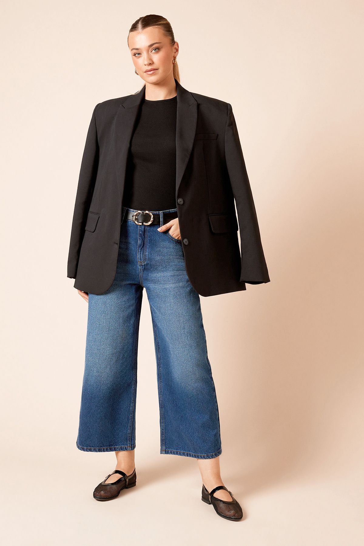 Dorothy Perkins Denim Culotte Jeans Indigo image 2