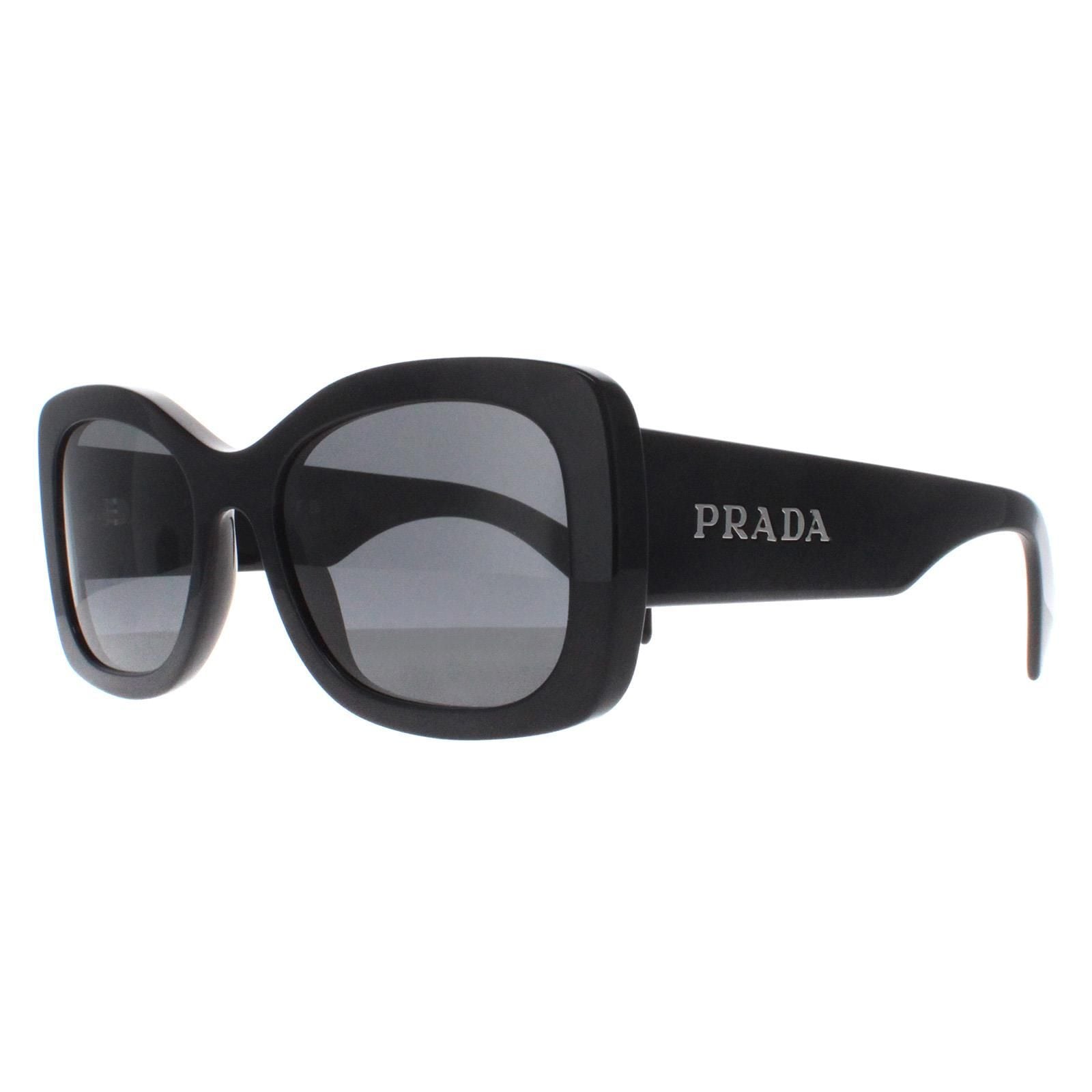 Prada Oval Black Dark Grey PRA08S image 2