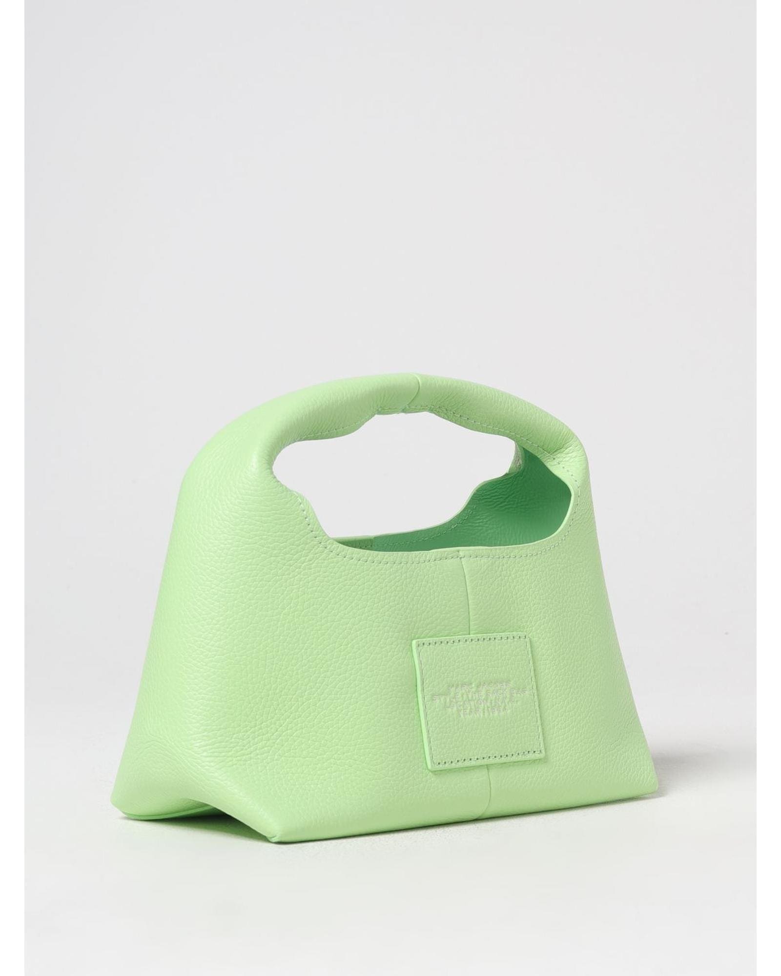 Marc Jacobs The Sack Bag Mini Top Handle Wo - Grass Green Clutch Bags image 2