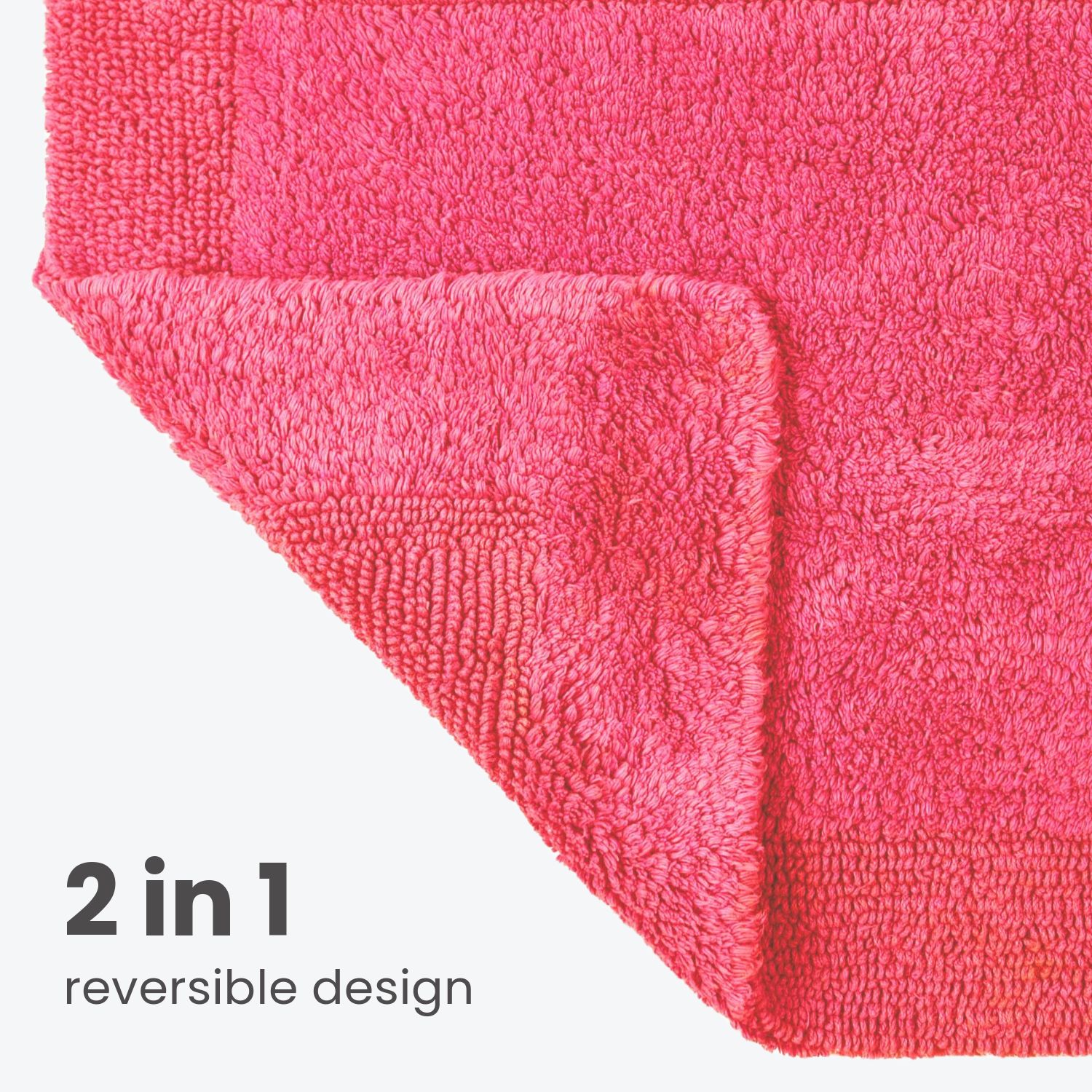 Allure Bath Fashions Elegance Reversible Heavyweight Bath Mat image 3