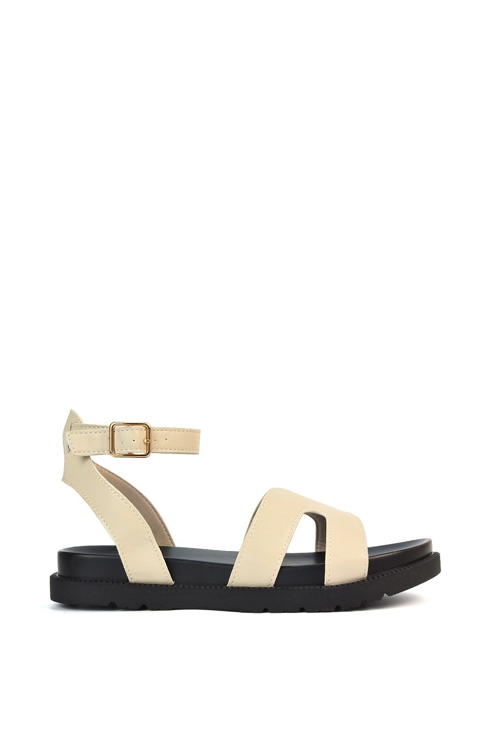 XY London 'Angie' Flat Strappy Flexible Flatform Open Toe Sandals image 1