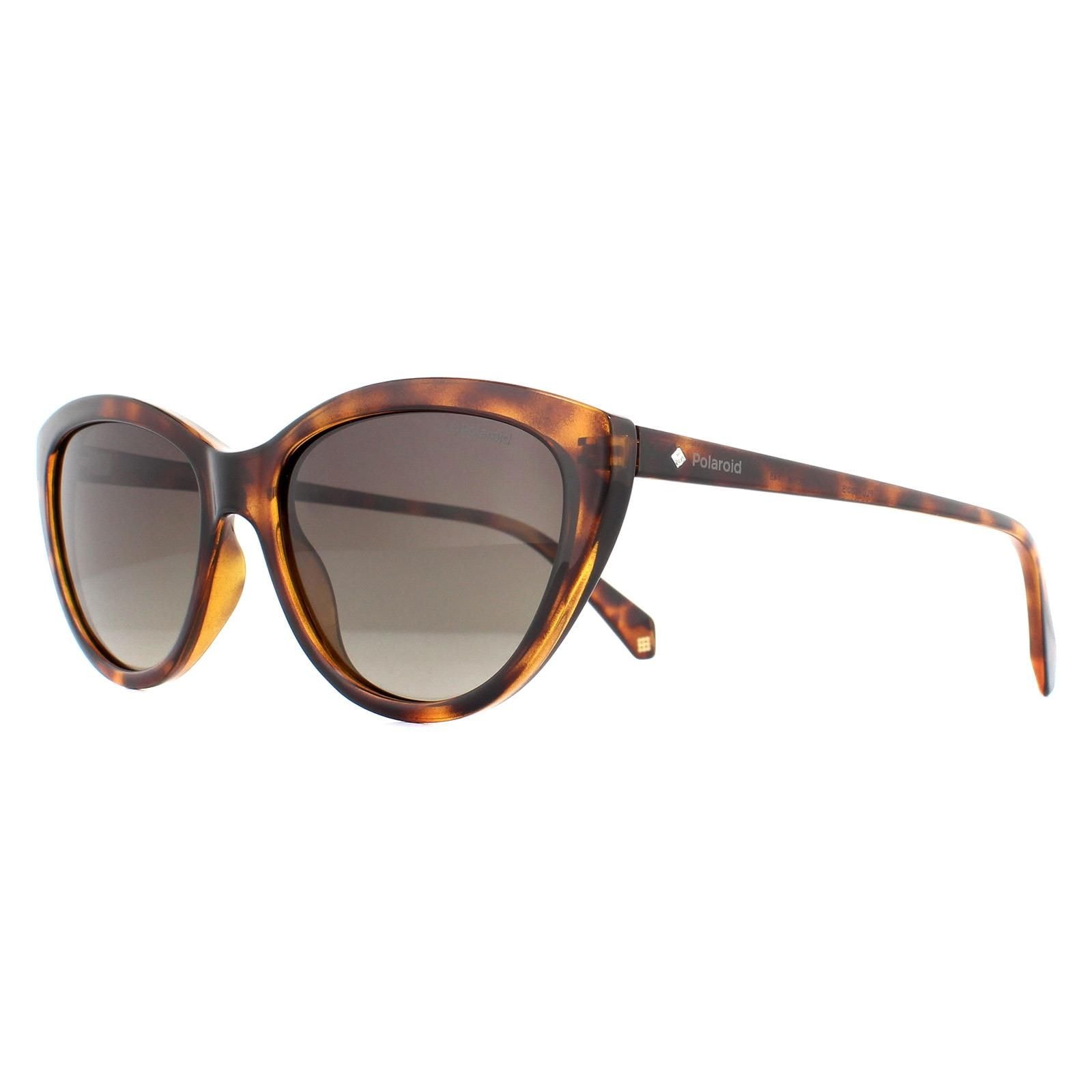Polaroid Cat Eye Havana Brown Gradient Polarized Sunglasses image 2