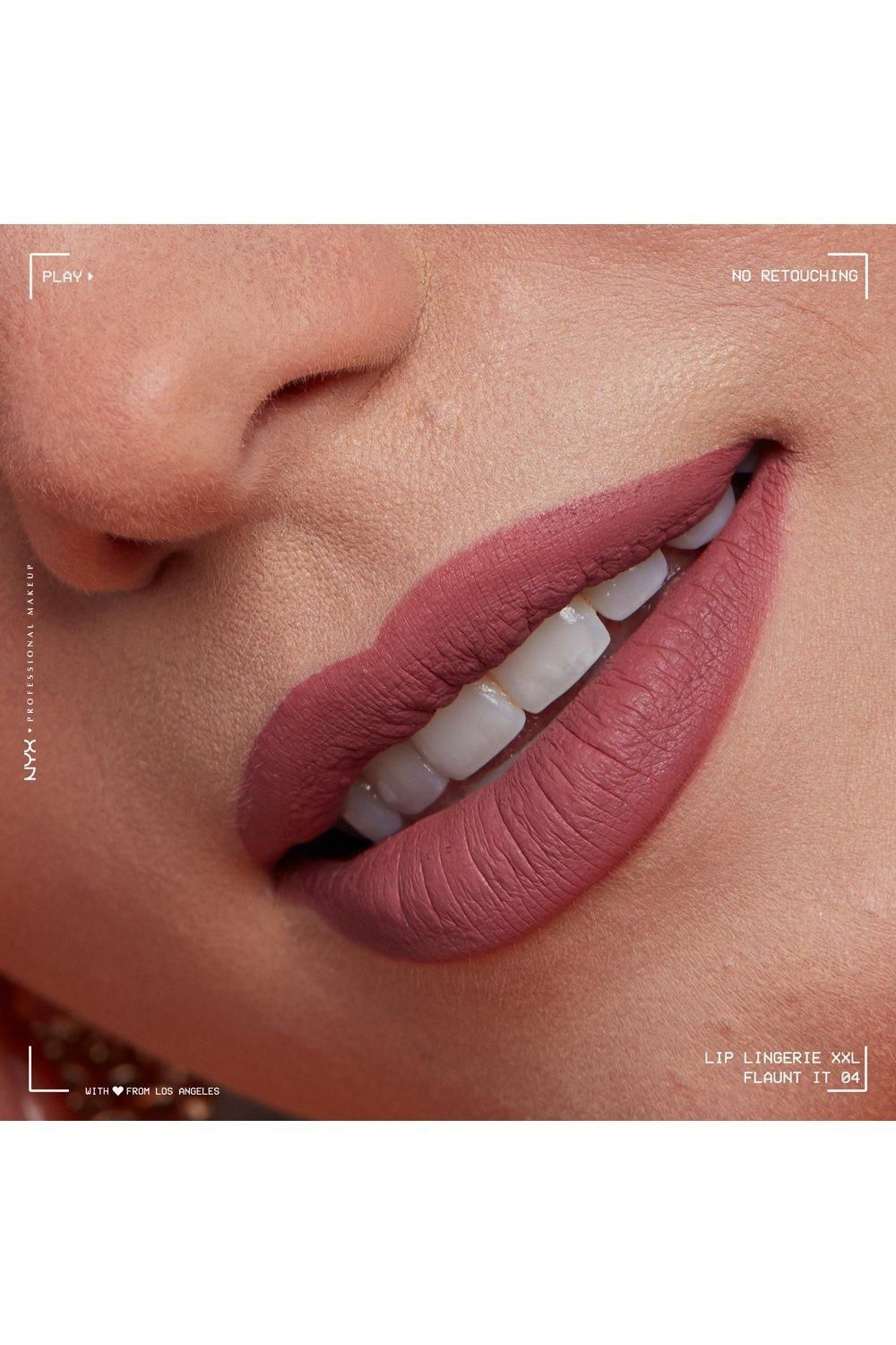 NYX Professional Makeup Lip Lingerie XXL Long Lasting Matte Liquid Lipstick Flaunt It image 5