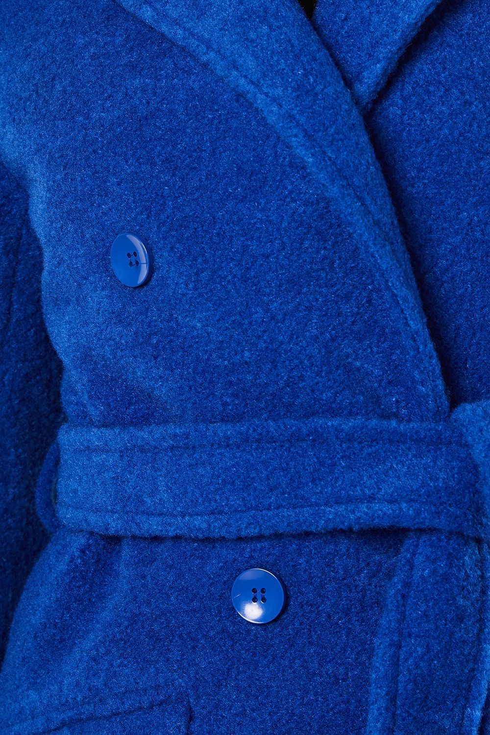 Dorothy Perkins Boucle Belted Midi Coat Cobalt image 6