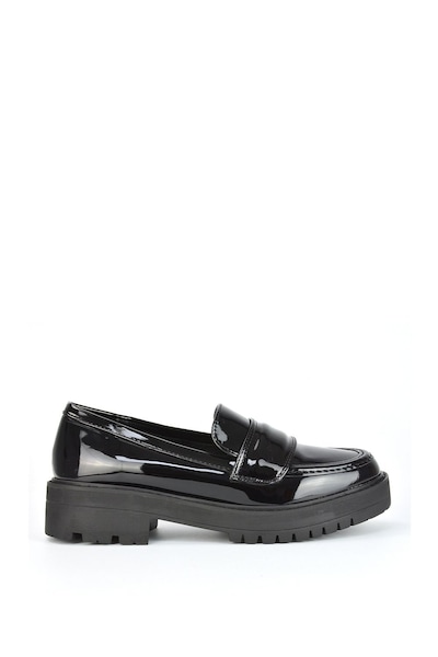 XY London 'Kourtney' Chunky Sole Slip on Flat Loafers