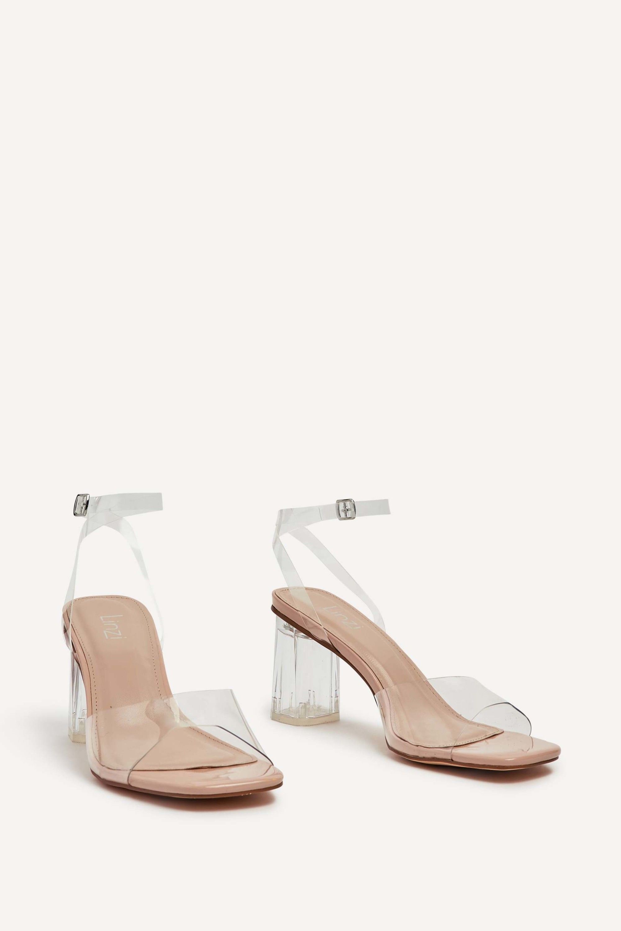 Linzi Cindy Nude & Perspex Sandal image 5