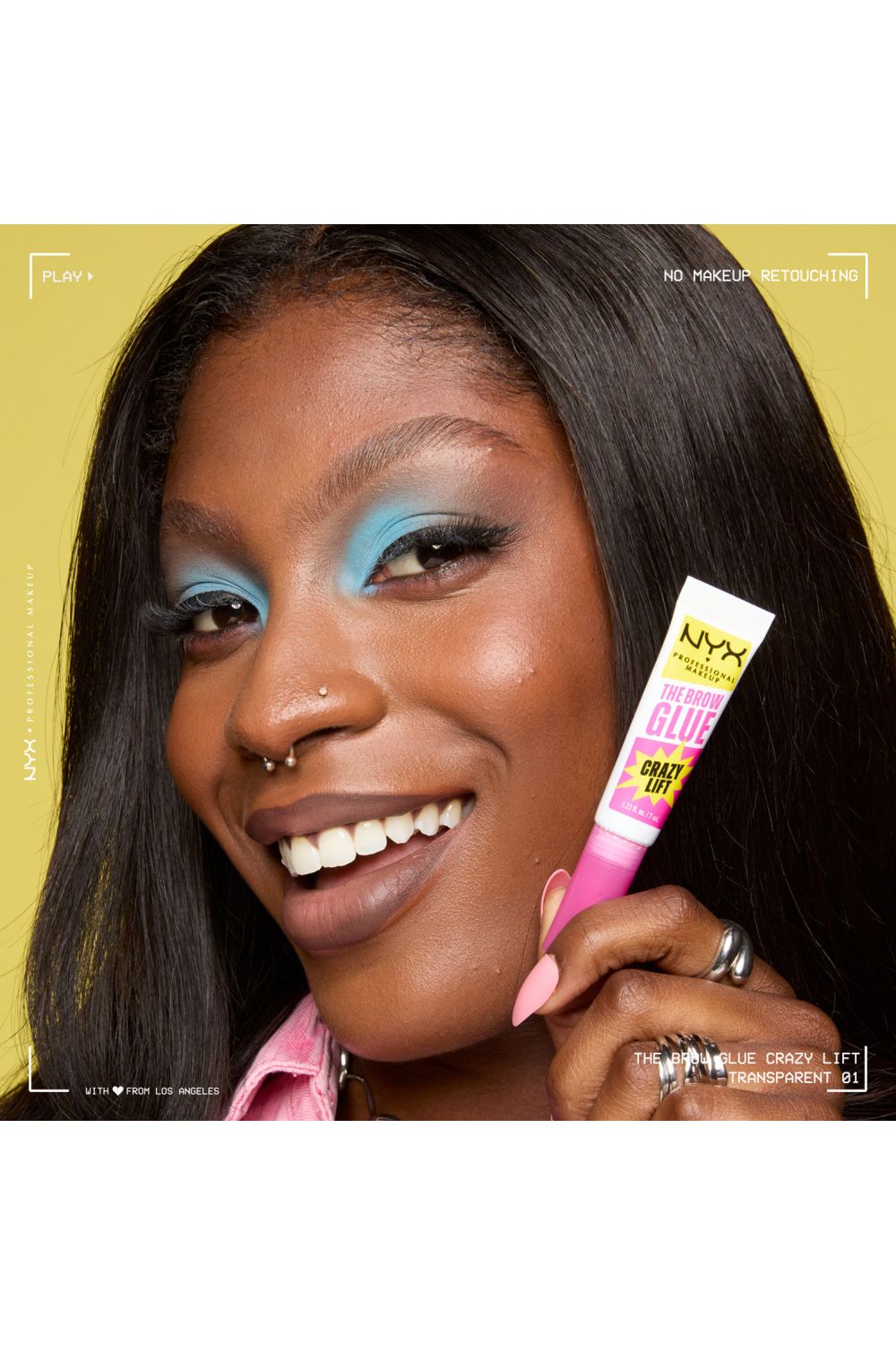 NYX Professional Makeup The Brow Super Glue 7ml Transparent image 9