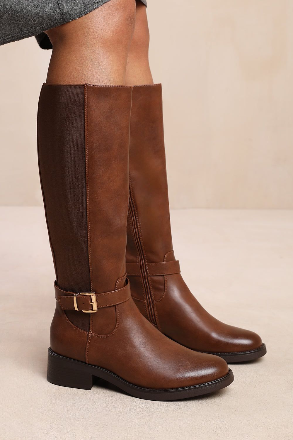 Where's That From 'Bode' Knee High Boots With Buckle Detail image 4
