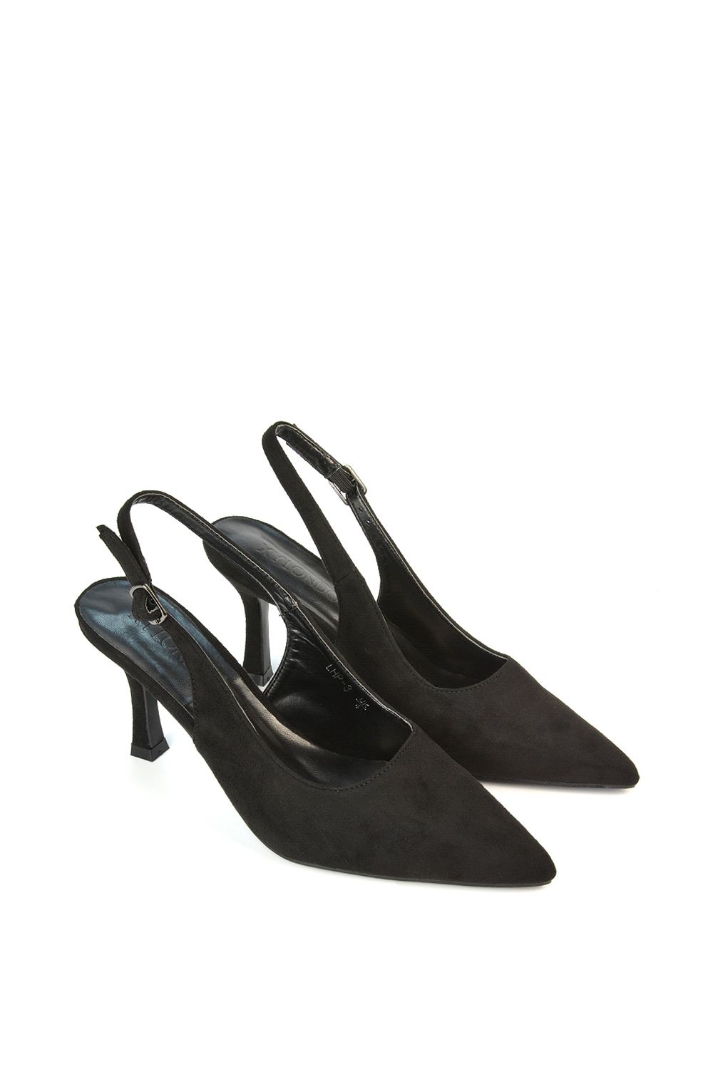 XY London 'Valerie' Stiletto High Heel Closed Toe Slingback Court Shoes image 4