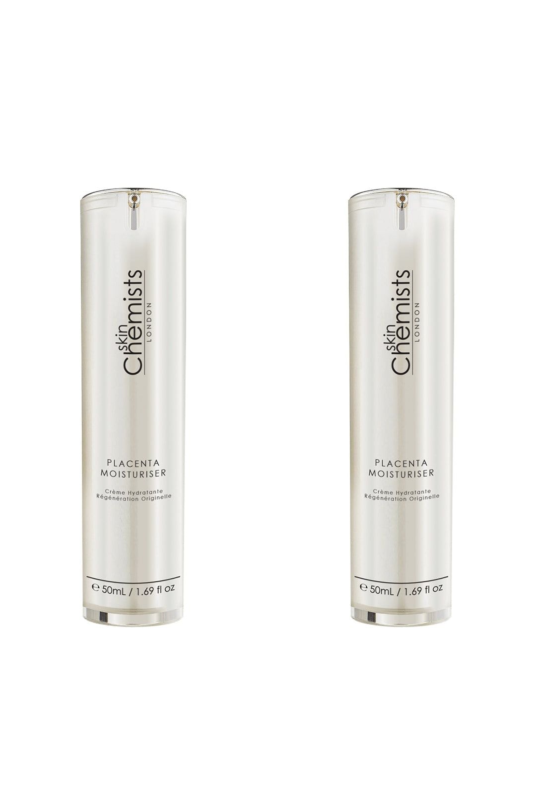 skinChemists professional Placenta Moisturiser 50ml x 2 Duo Pack image 1