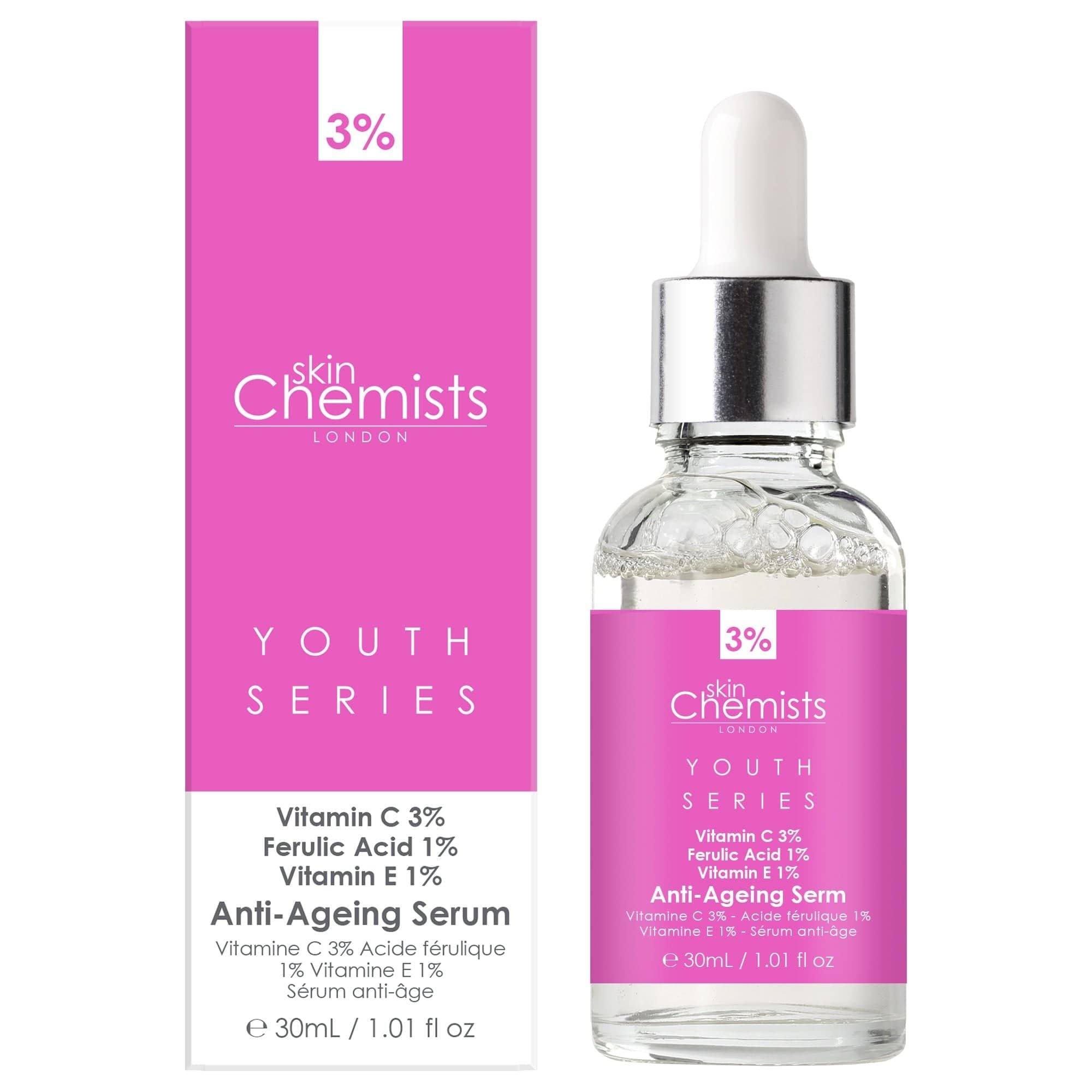 skinChemists Youth Series Anti-Ageing Serum Vitamin C 3% 30ml x 2 Duo Set image 3