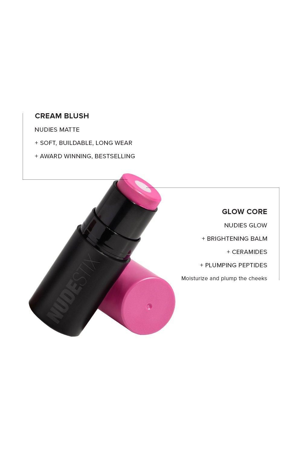 Nudestix Nudies Matte + Glow Core All Over Face Blush Magenta Magic image 8