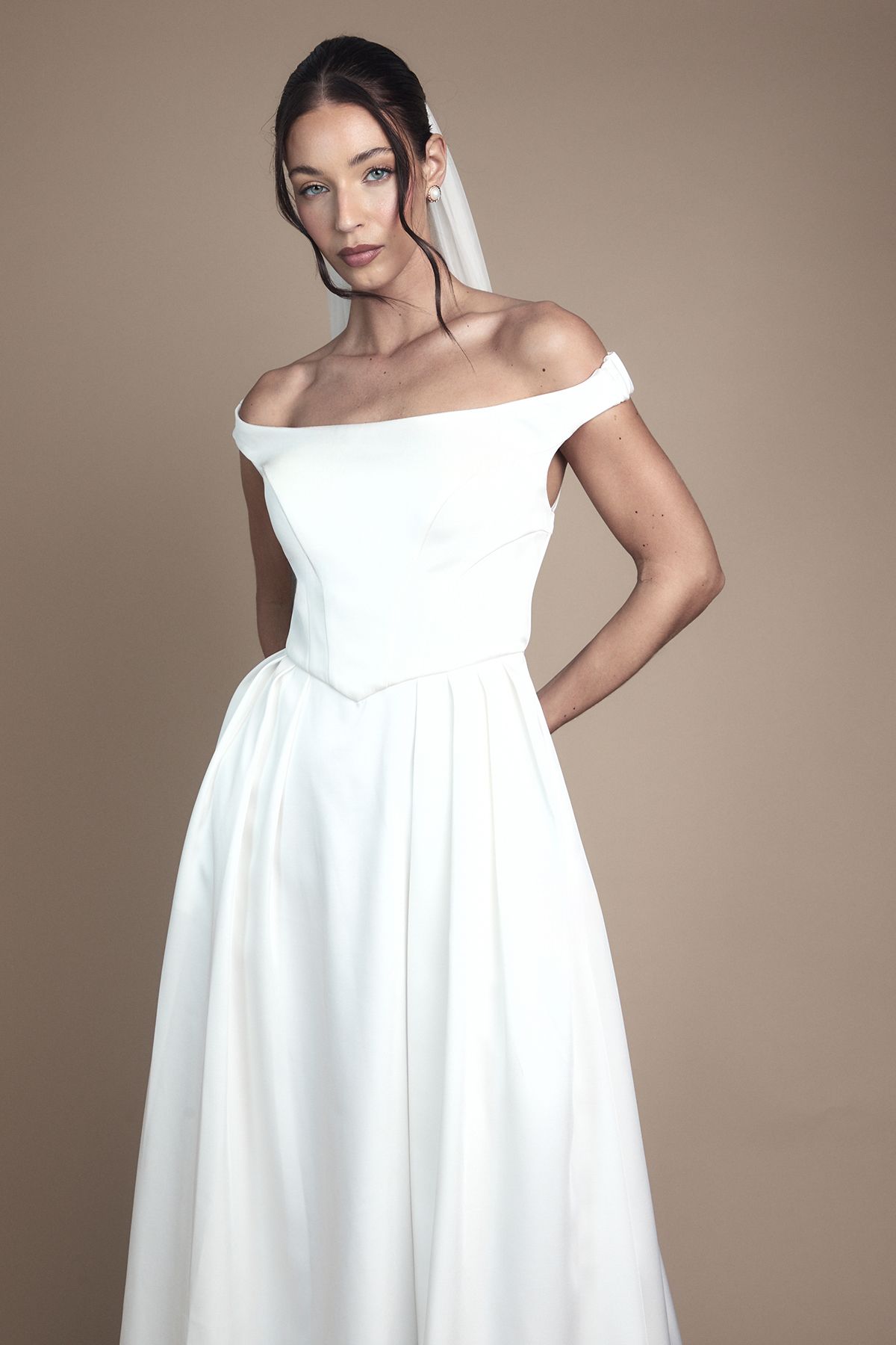 Coast Sleevless Bandeau Wrap Skirt Maxi Wedding Dress Ivory image 2