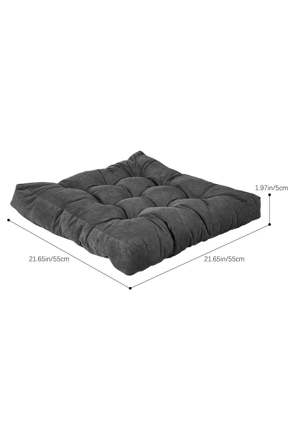 Living and Home Comfort Padded Corduroy Chair Cushion image 8