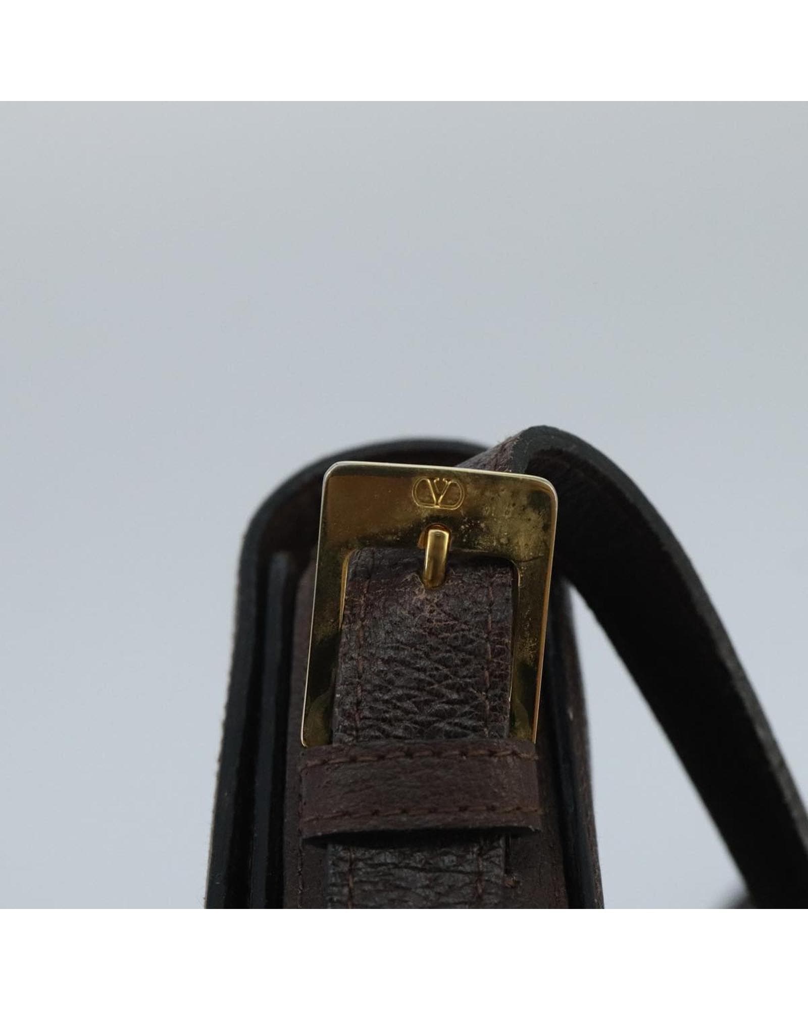 Valentino Preloved Leather Shoulder Bag Wo - Brown image 11