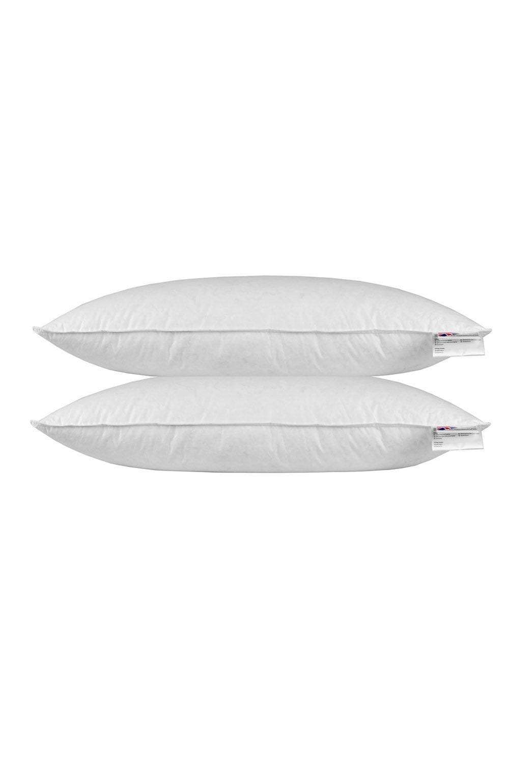 Homescapes Duck Feather Euro Continental Pillow Pair - 40cm x 80cm (16"x32") image 3