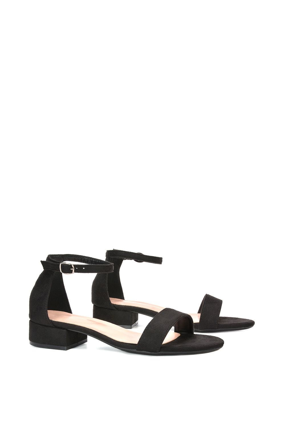 XY London 'Tate' Ankle Strap Low Block Heel Summer Sandals image 3