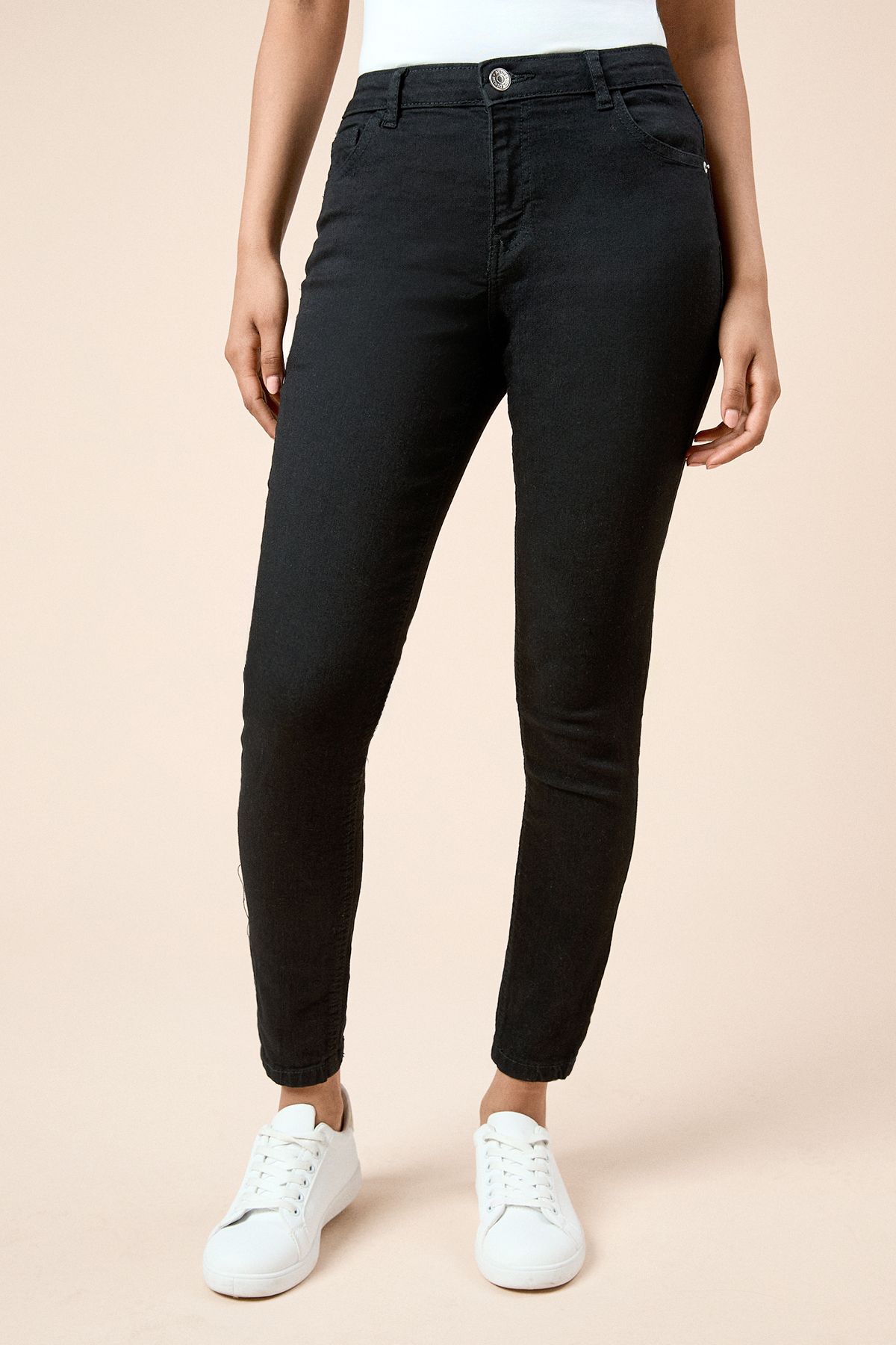 Dorothy Perkins Petite Comfort Stretch Skinny Jeans Black image 2