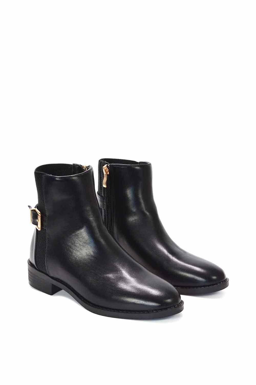 XY London 'Ailany' Low Block Heel Chelsea Booties image 5