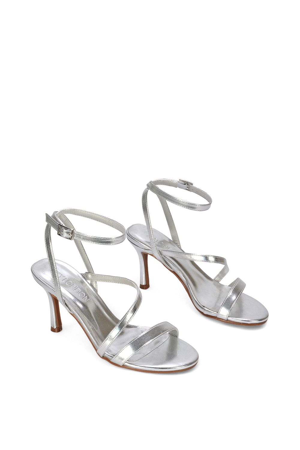 XY London 'Sherry'' Strappy Barely There Stilettos Heel Shoes image 5