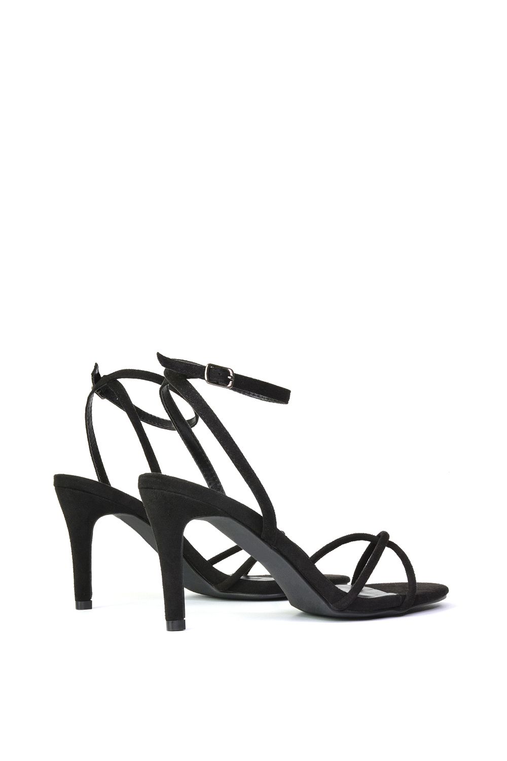 XY London 'Ridge' Strappy Round Toe Mid High Heel Stiletto Sandals image 3
