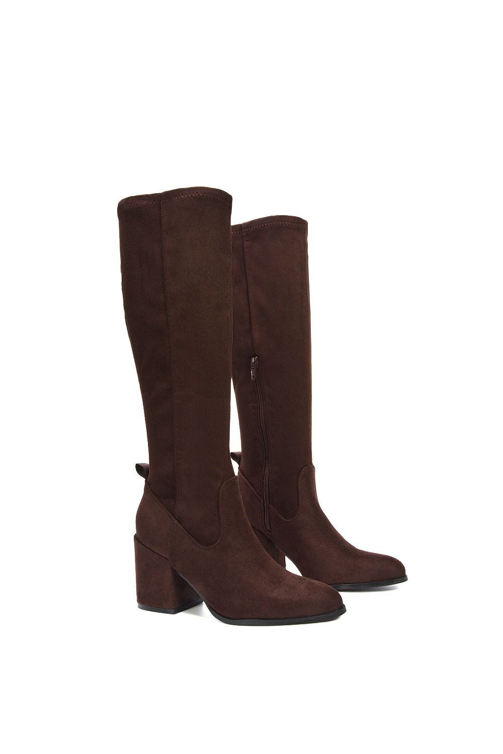 XY London 'Tatum' Knee High Block Heeled Boots image 5