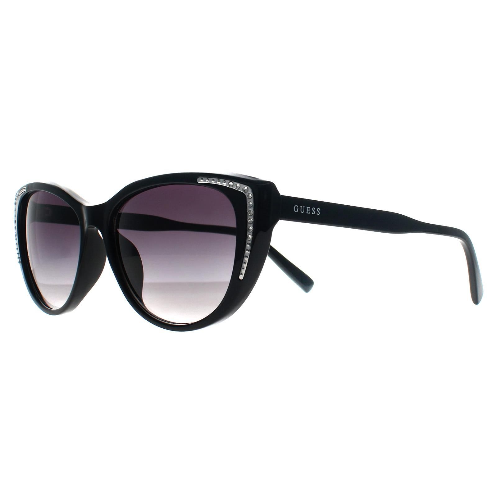 Guess Cat Eye Shiny Black Smoke Grey Gradient GO00006 image 2