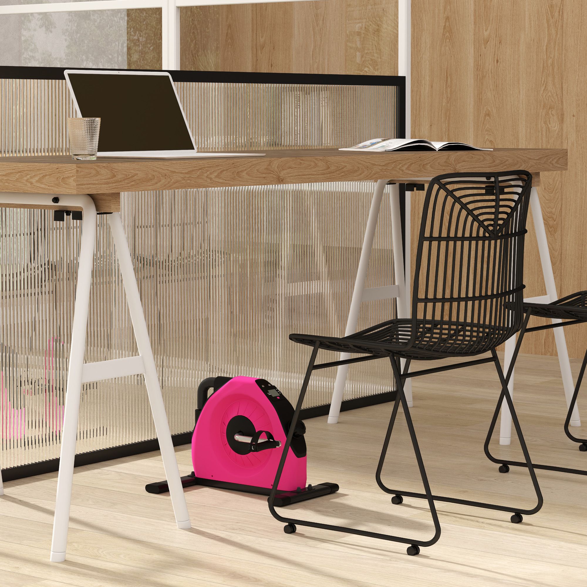 SPORTNOW Mini Exercise Bike, Portable Pedal Exerciser for Legs and Arms Workout image 1