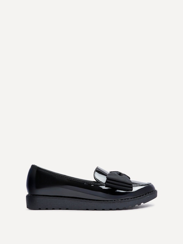 Linzi Cathy Black Patent Classic Slip On Loafer