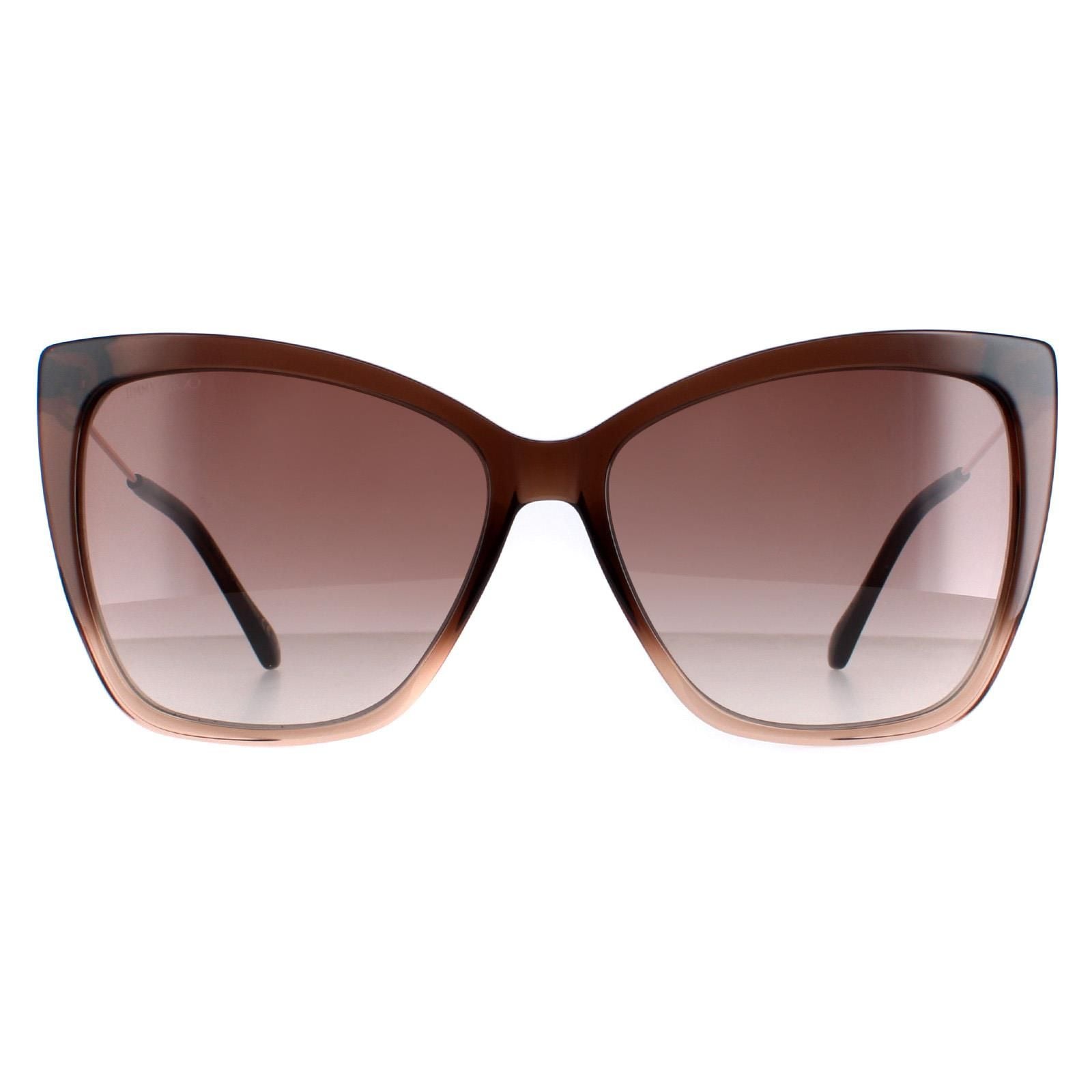Jimmy Choo Cat Eye Brown Shaded Beige Brown Gradient Seba/S image 1