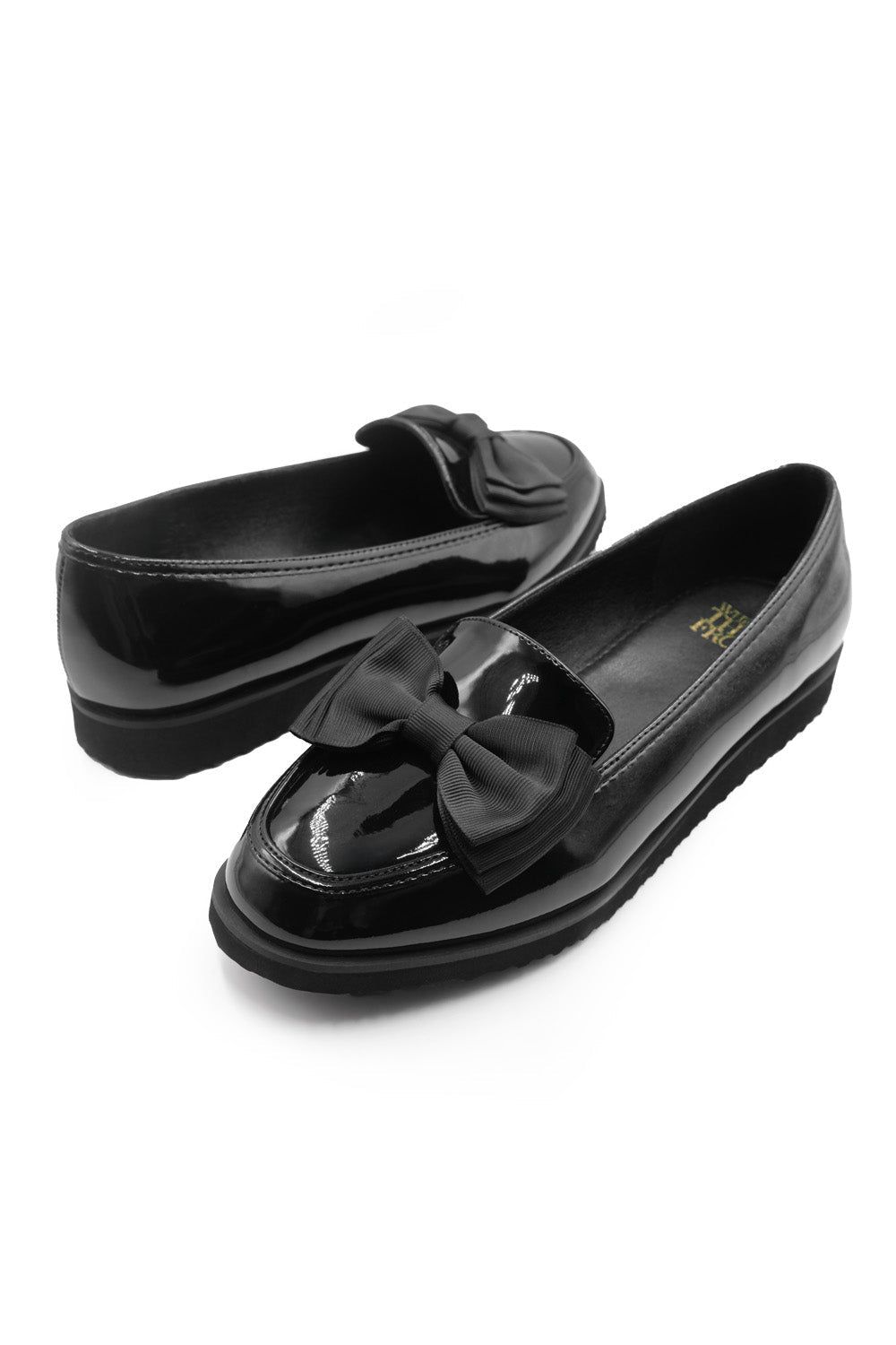 Where's That From 'Alpha' Extra Wide Fit Slip On Loafer Slider With Bow Detail image 4