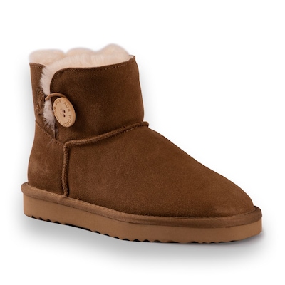 Aus Wooli Australia Short Sheepskin Button Boots