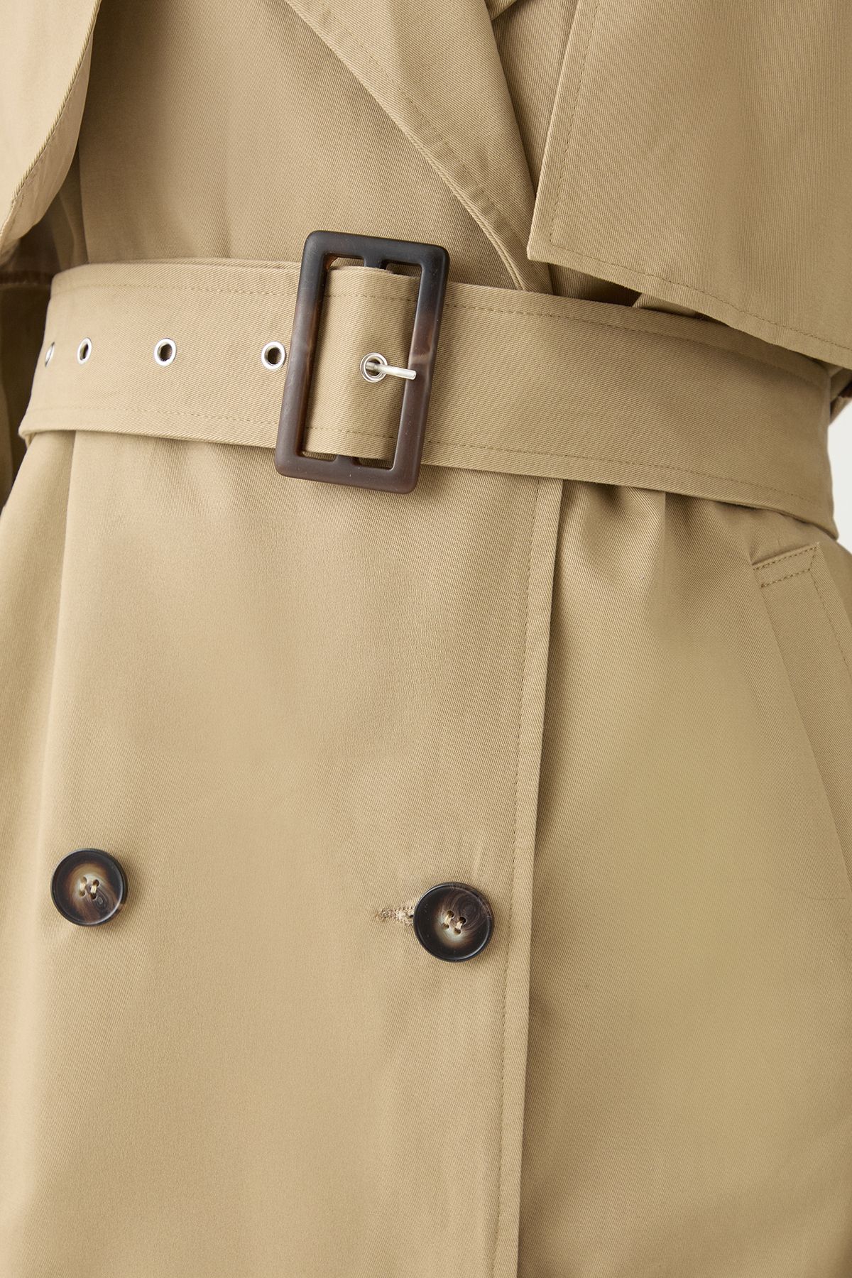 MissPap Tailored Maxi Trench Coat Stone image 5