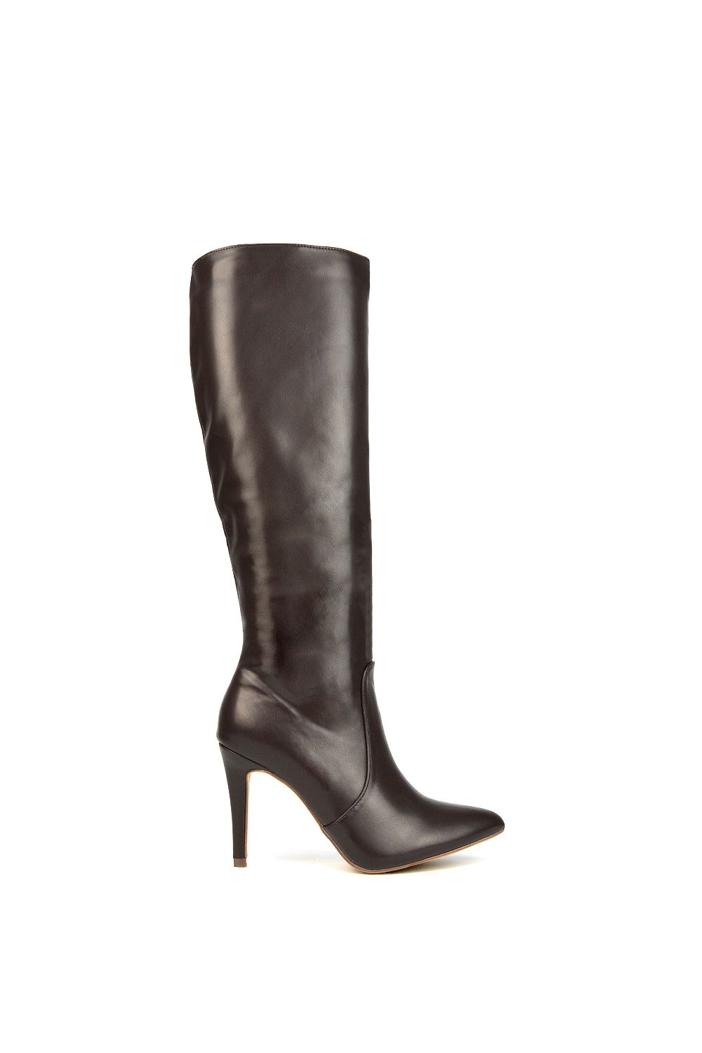 XY London 'Bree' Pointed Toe Zip-up Stiletto Heel Knee High Boots image 1