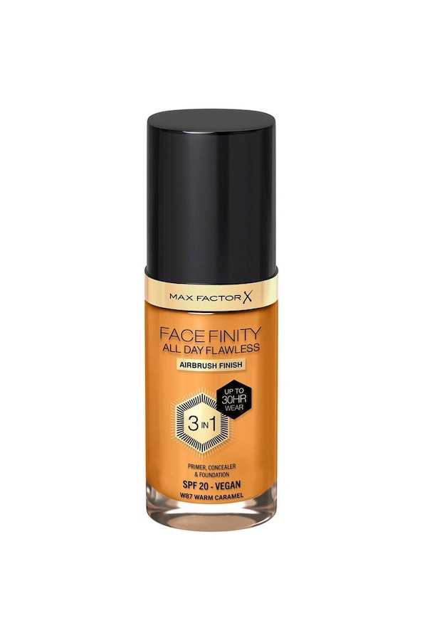 Max Factor Facefinity All Day Flawless 3 in 1 Vegan Foundation Warm Caramel