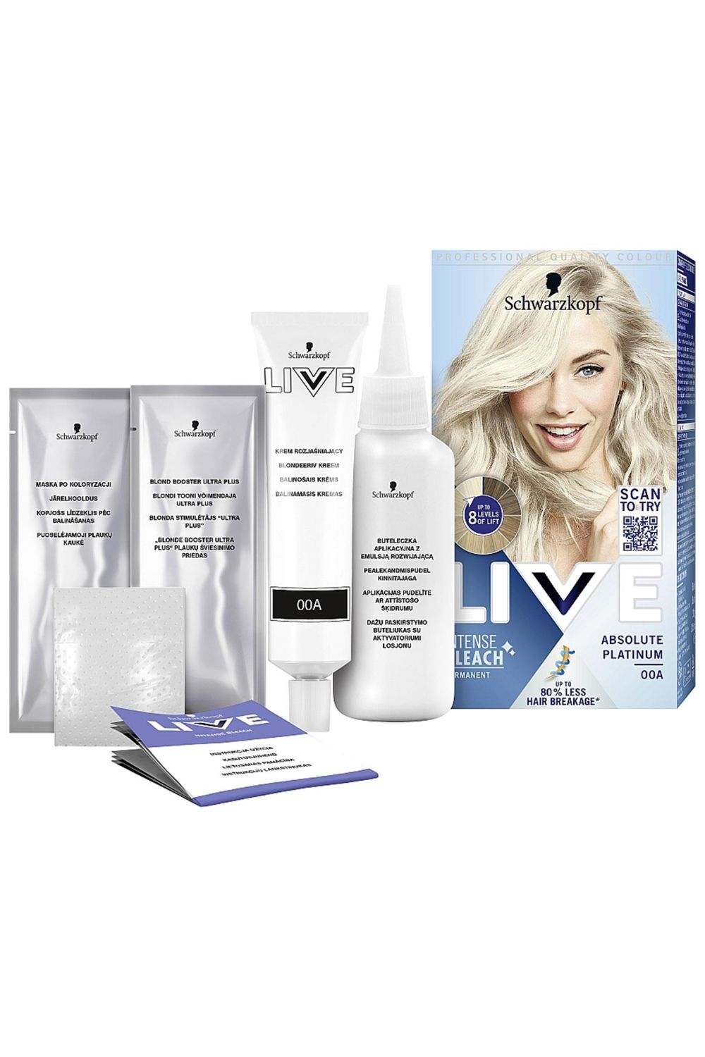 Schwarzkopf LIVE Absolute Platinum 'Hair Dye' Intense Lightener 00A 3x image 4