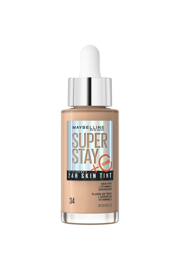 Maybelline Super Stay up to 24H Skin Tint Foundation + Vitamin C 34