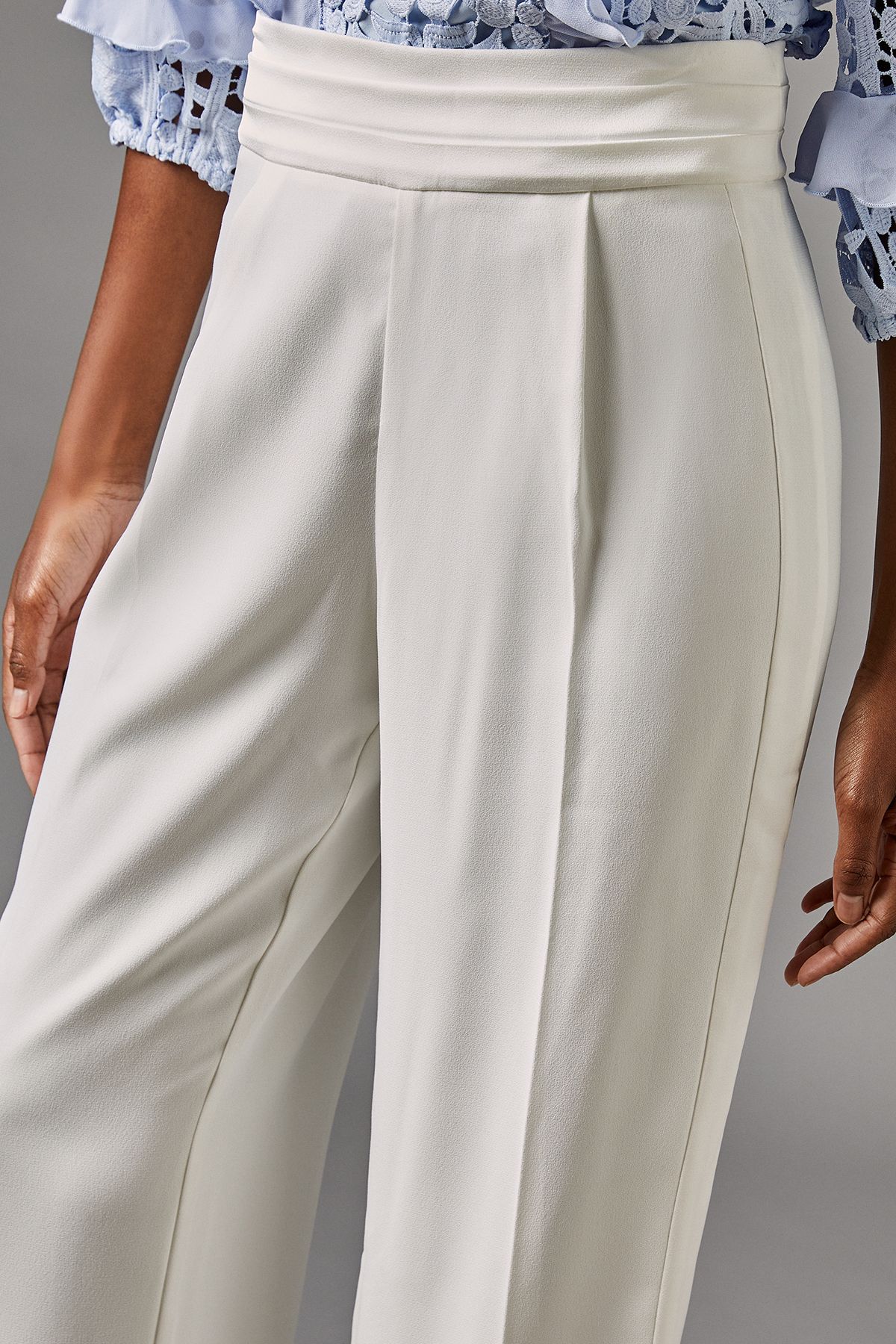 Coast Side Panel Straight Leg Trouser Ivory image 4